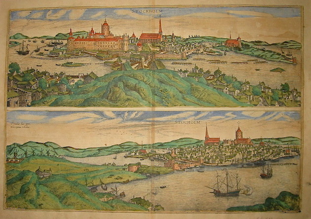 Braun Georg (1541-1622) - Hogenberg Franz (1535-1590) Stockholm Stocholm 1598 Colonia 